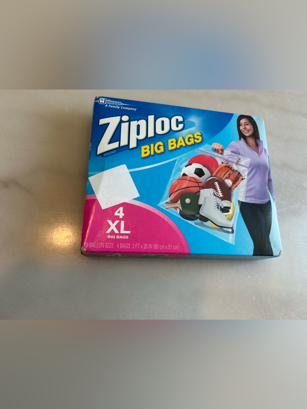 Ziploc Big Bags XL Extra Large 10 Gallon 4 Count Discontinued Rare HTF New